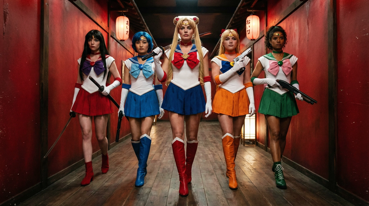 Sailor Moon Blood Moon film still - Set design showcase