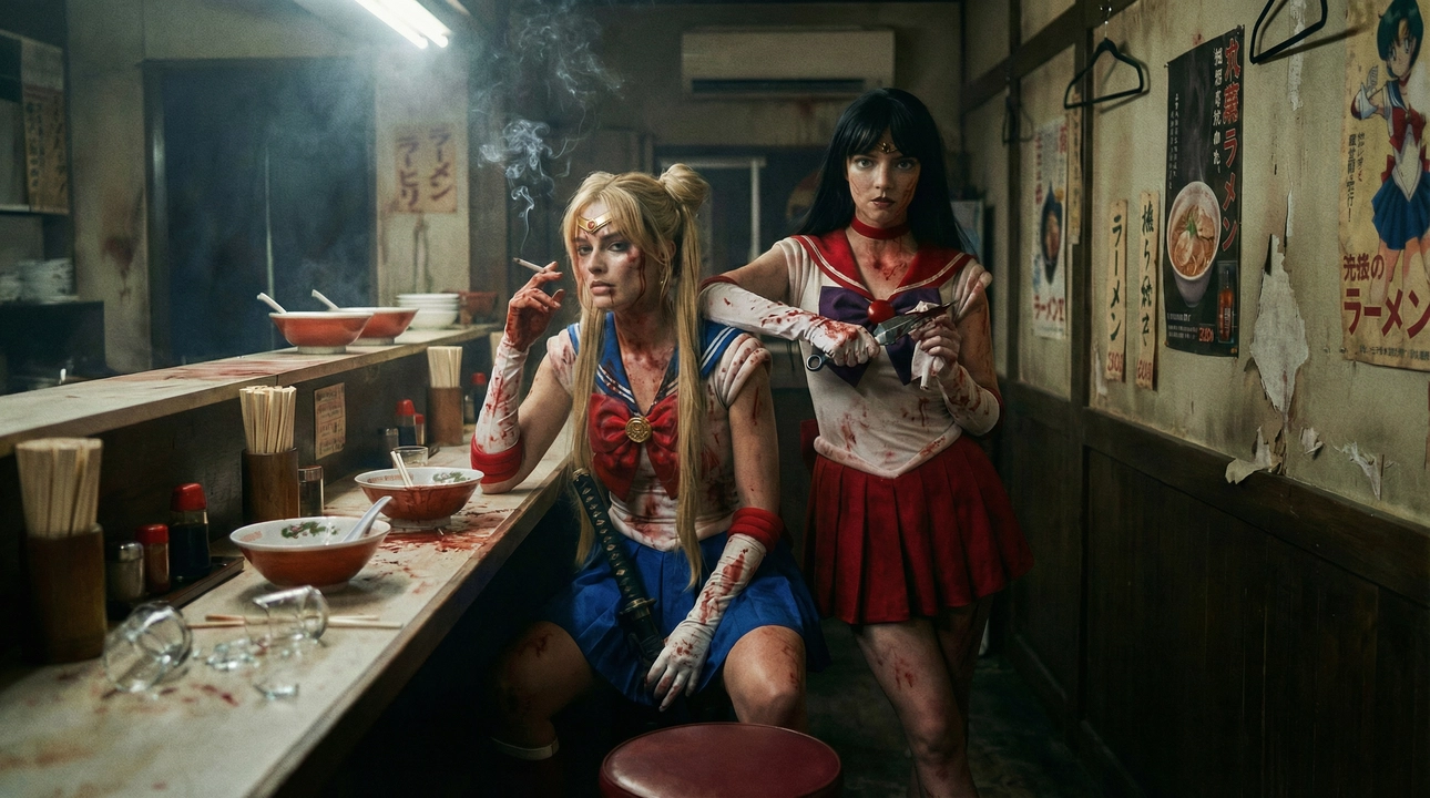 Sailor Moon Blood Moon film still - Character interaction