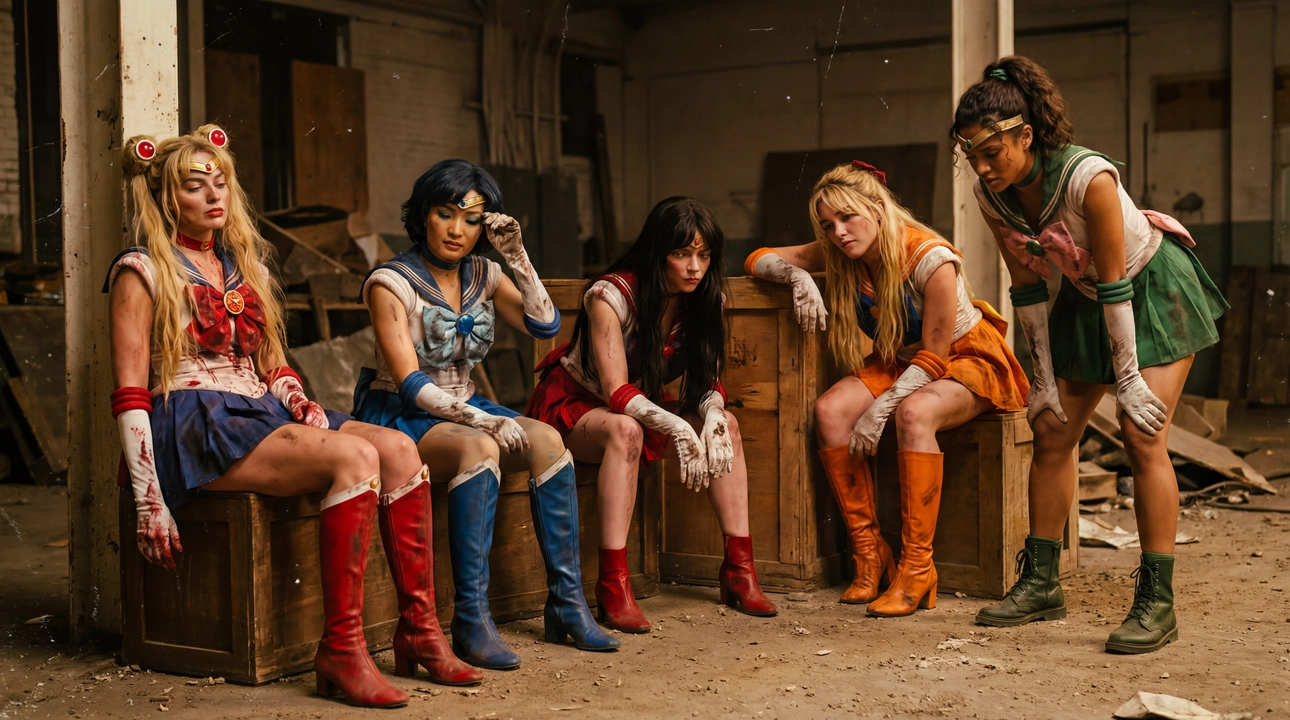 Sailor Moon Blood Moon film still - Dramatic pose