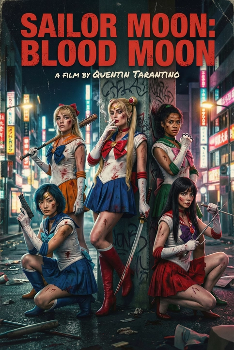 Sailor Moon Blood Moon Movie Poster 3 - Action Scene