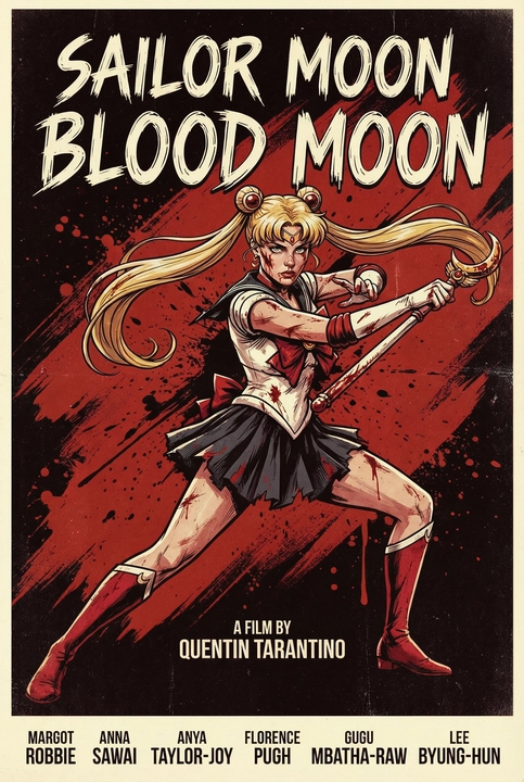 Sailor Moon Blood Moon Movie Poster 5 - Eva Green as Sailor Pluto